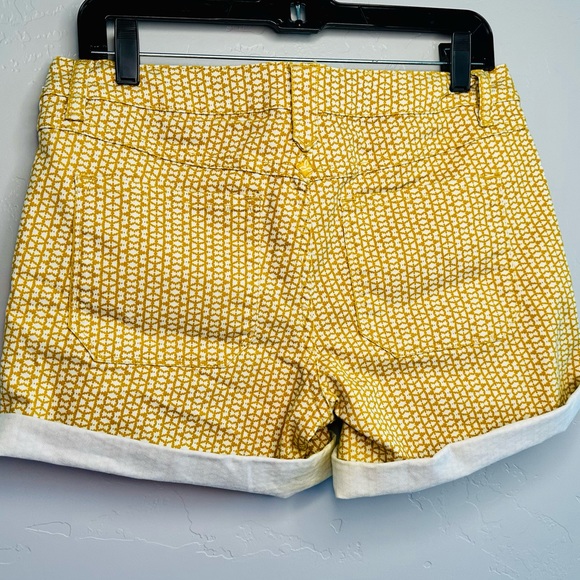 prAna Jean Shorts Kara Ultra Soft Denim Cuffed Marigold Mixer Yellow 6/28 NEW - Picture 5 of 15